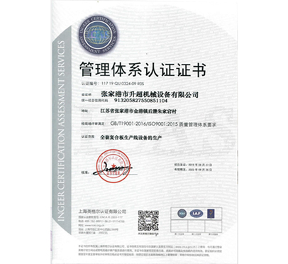 Management system certification